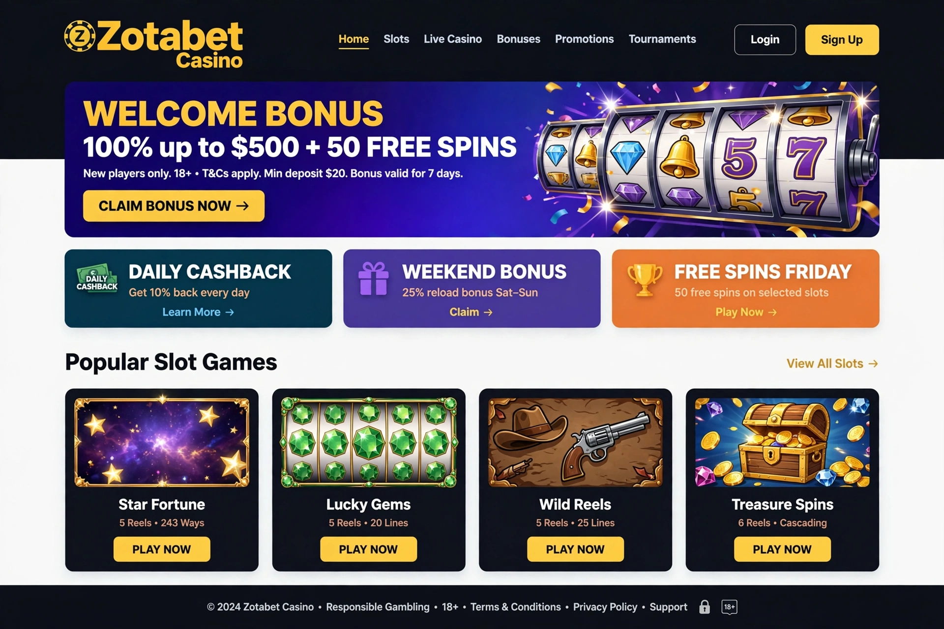 Zotabet Casino – komplett guide, bonuser og ærlig vurdering